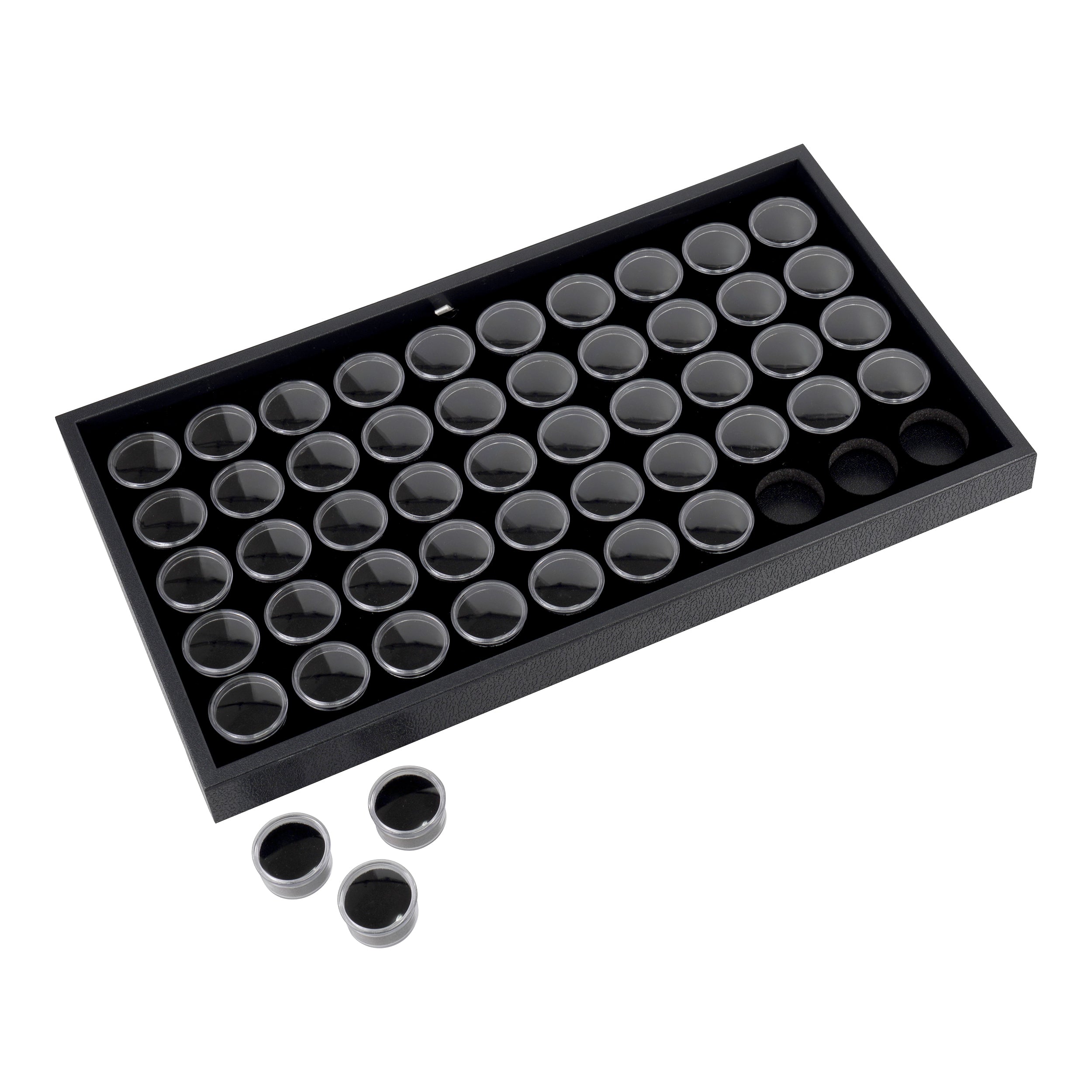 Plastic Pad and Jars for Colored Stones