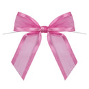 Organza Satin-Edged Bow with Twist Tie