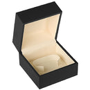Matte Paper Covered Bangle Box with Cream Leatherette Interior