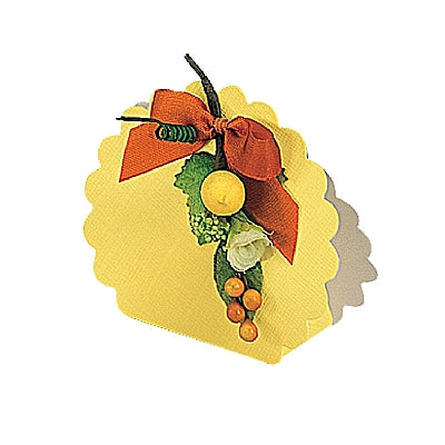 Yellow Linen Confection Boxes