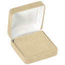 Velour Tie Clip Box with White Sleeve