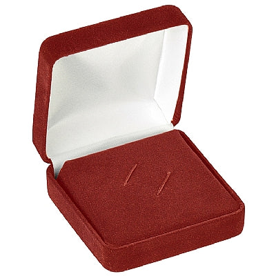 Velour Tie Clip Box with White Sleeve