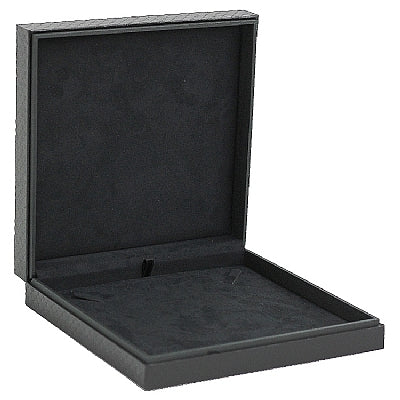 Textured Leatherette Pearl Box with Suede Interior