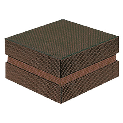 Textured Paper Covered Single Ring Box with White Interior