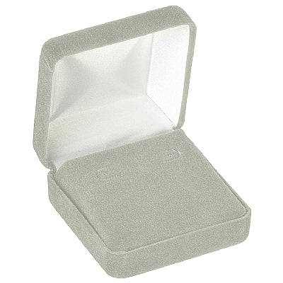 Velour Hoop Earring Box with White Sleeve