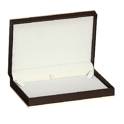 Paper Covered Pearl Box with Fine Contrasting Rim