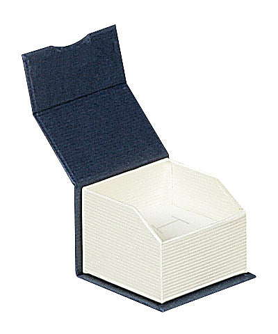 Elegant Paper Single Ring Box with a Unique Magnetic Ribbon