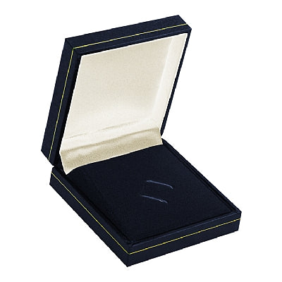 Paper Covered Tie Clip Box with Gold Accent