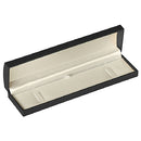 Paper Covered Bracelet Box with Gold Accent and White Interior