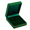 Paper Covered Cufflink Box with Gold Accent