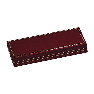 Paper Covered Small Pearl Box with Gold Accent