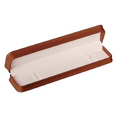 Embossed Leatherette Bracelet Box with White Velvet Interior