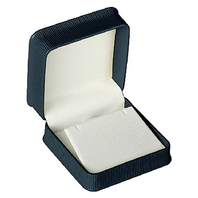 Embossed Leatherette Pendant or Earring Box with White Velvet Interior
