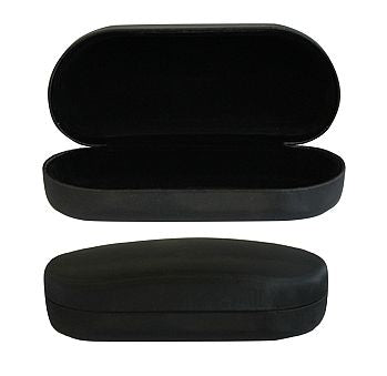Textured Black Leatherette Sunglasses Case