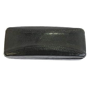 Leatherette Eyewear Case with Decorative Stitching