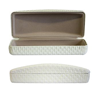 Shiny Beveled Diamond Textured Eyewear Case
