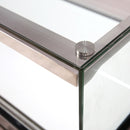 Wooden Jewelry Display Glass Showcase with White Trim