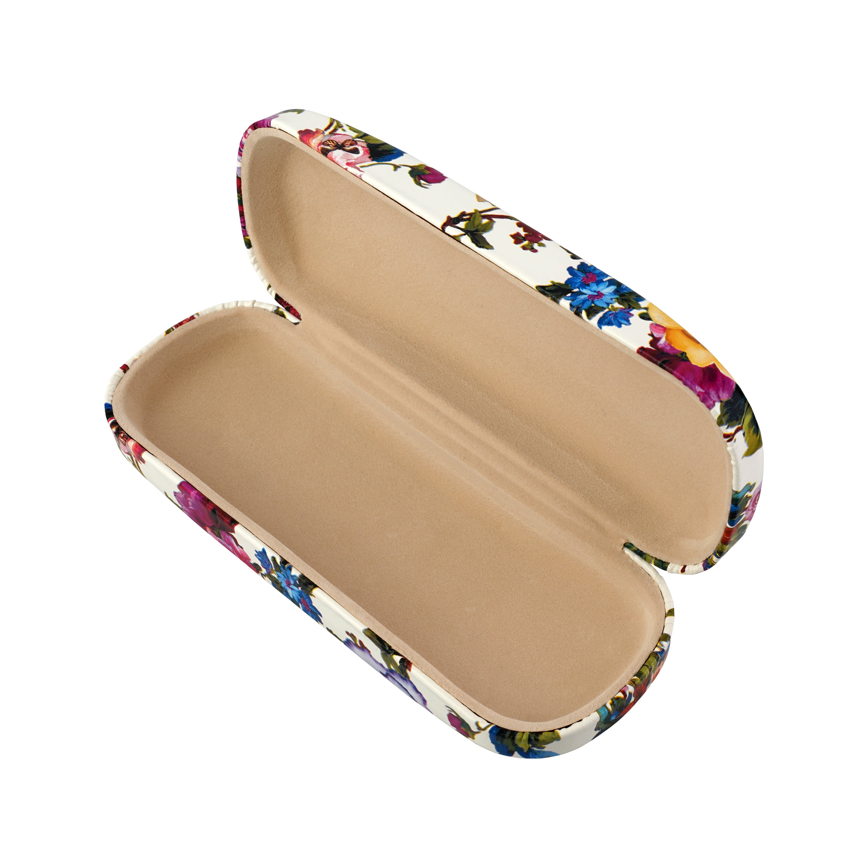 Floral PU Eyewear Case with Coordinating Cloth
