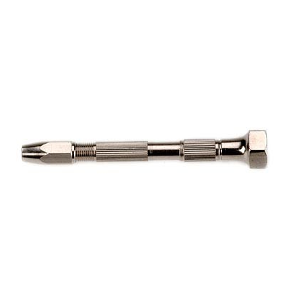 Pin Vice Nickelled Swivel Sorte