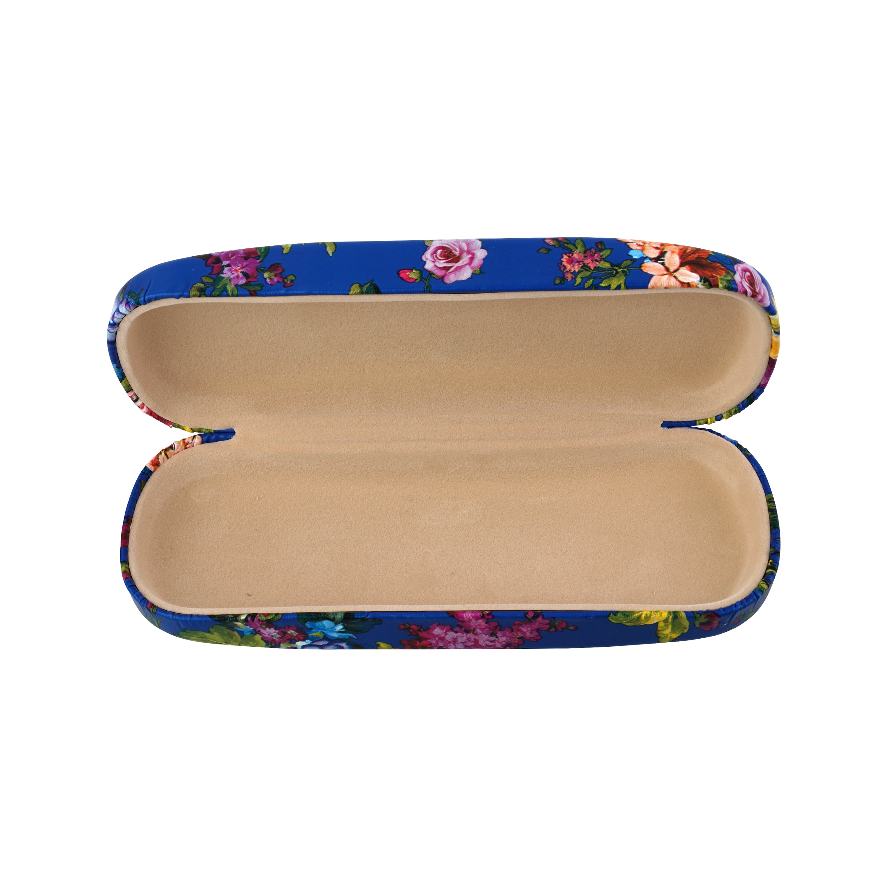 Floral PU Eyewear Case with Coordinating Cloth