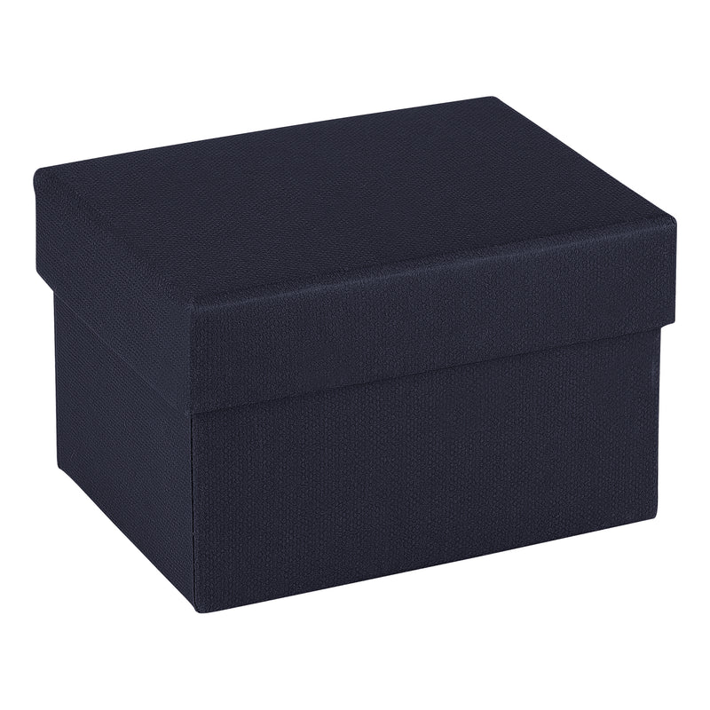 Nabuka Leatherette Double Ring Box with Cream Interior