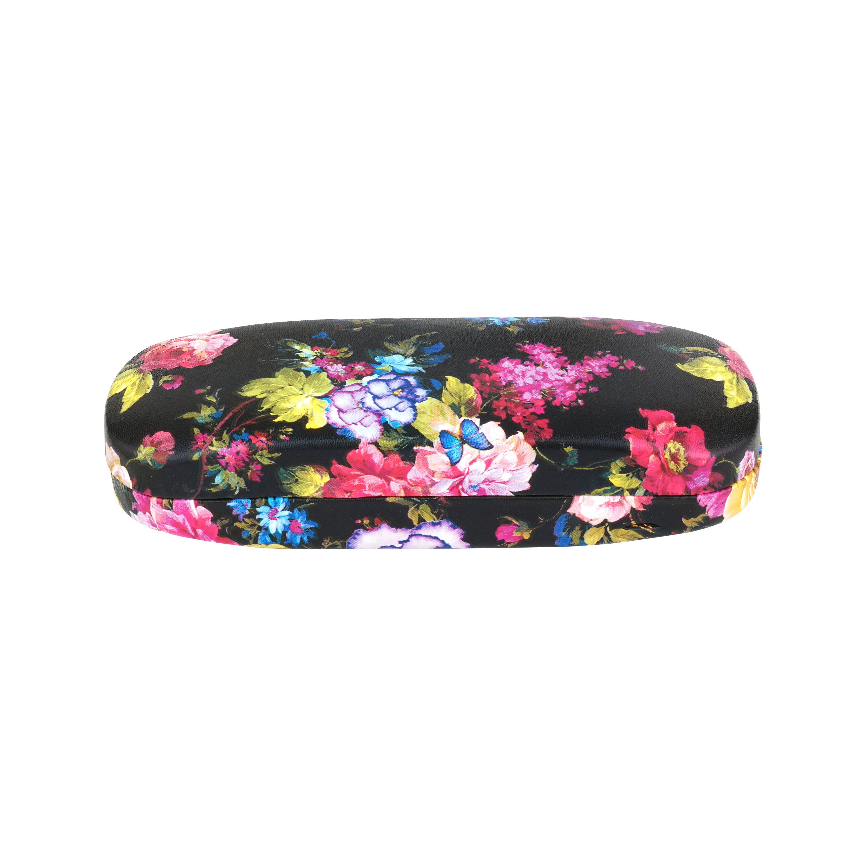 Floral PU Eyewear Case with Coordinating Cloth