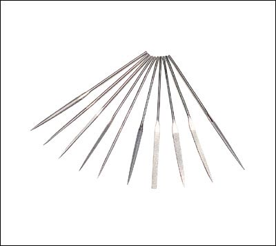 4 Precision Diamond Needle Files Set of 10