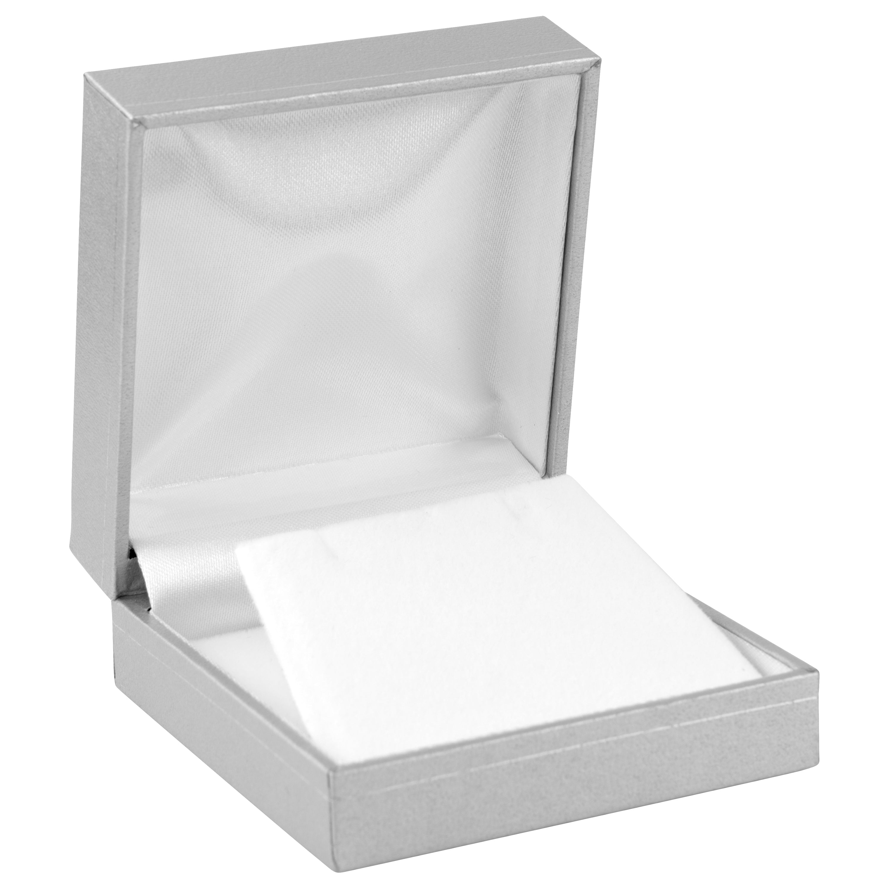 Paper Covered Clip Earring Box with Gold Accent