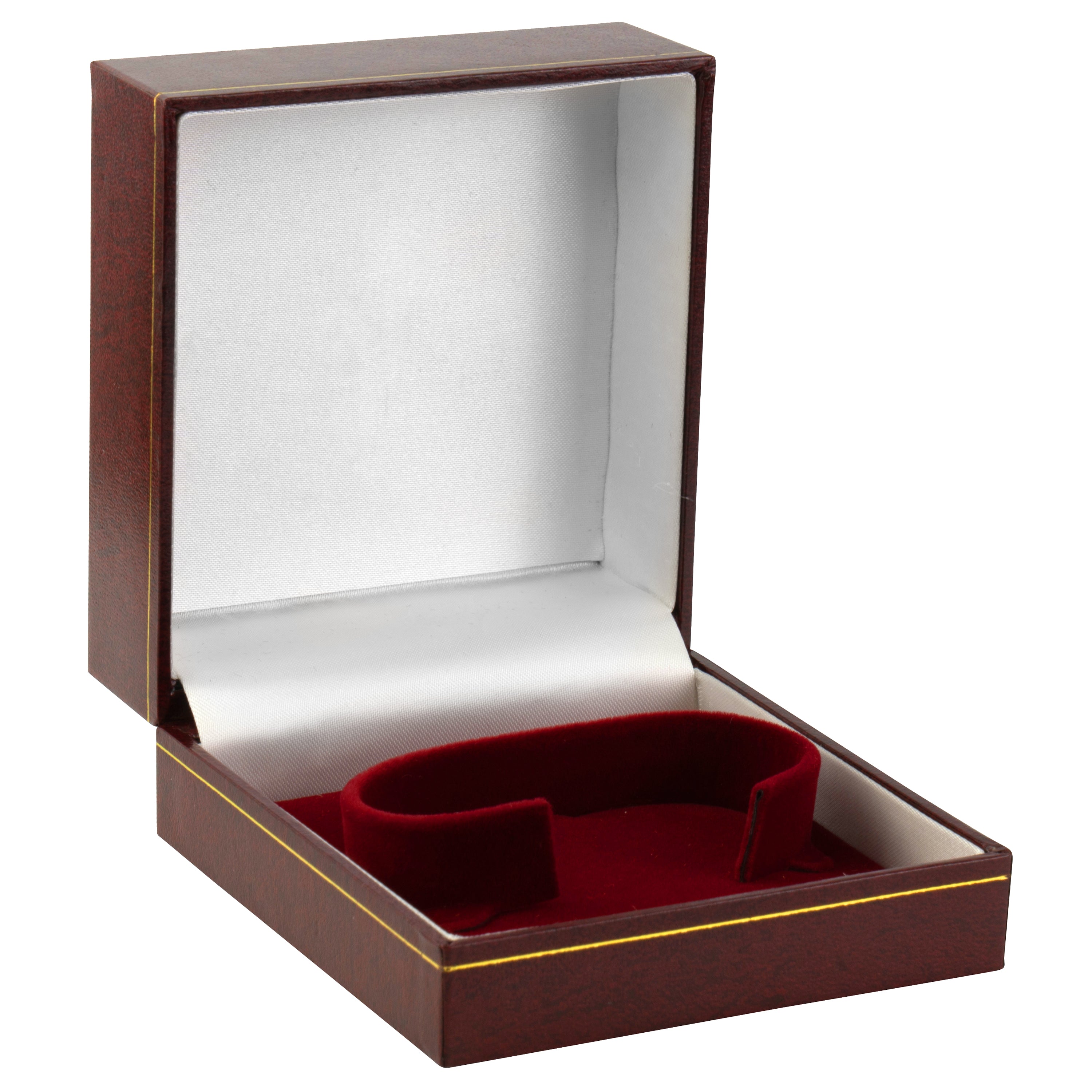 Paper Covered Bangle Box with Gold Accent