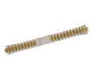 Men's Watch Band-Adjustable Link- Two Tone