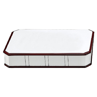 Leatherette and Wooden Jewelry Platform Display