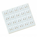 Stackable Plastic Tray with 20 Lever Back Earring Inserts