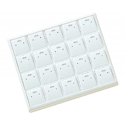 Stackable Plastic Tray with 20 Earring or Pendant Inserts