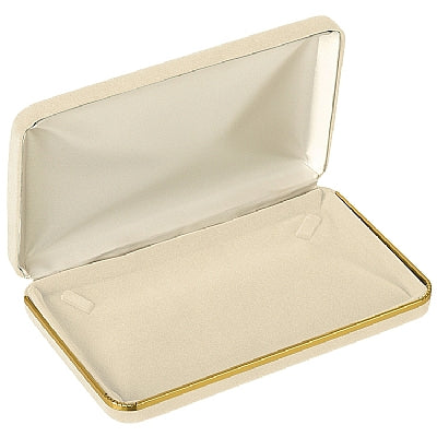 Velvet Pearl Box with Gold Rims and Matching Insert