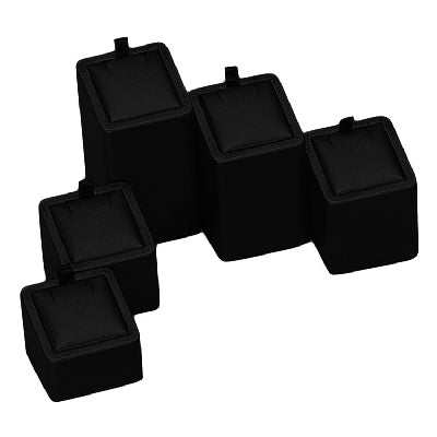 Leatherette Set of 5 Pendant Display Stands