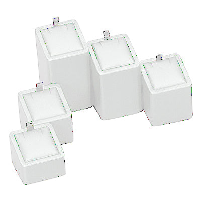 Leatherette Set of 5 Pendant Display Stands