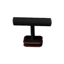 Leatherette and Wooden Bangle T-Bar