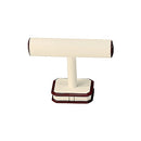 Leatherette and Wooden Bangle T-Bar