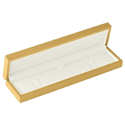 Genuine Wood Bracelet Box with White Leatherette Interior