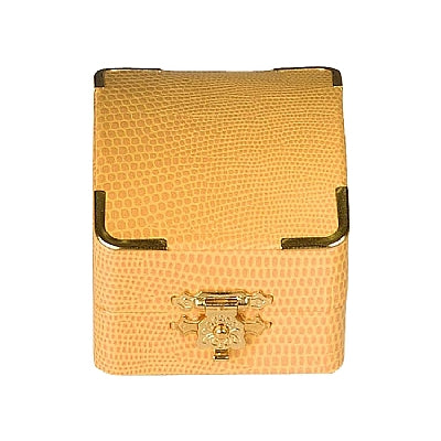 Leatherette Universal Box with Gold Trim and Closure