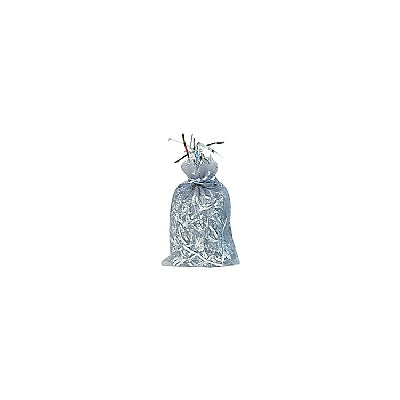 Silver Organza Drawstring Pouch