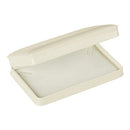 Embossed Leatherette Pearl Box with White Velvet Interior