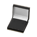 Leatherette Hoop Earring Box with Matching Insert and White Window