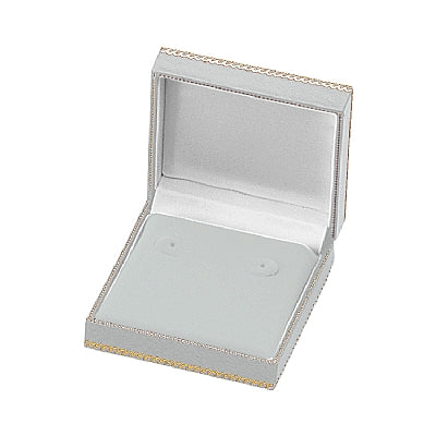 Leatherette Hoop Earring Box with Matching Insert and White Window