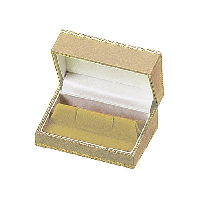 Leatherette Cufflink Box with Matching Insert and White Window