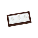 Leatherette & Wooden 3 Ring Clips Display