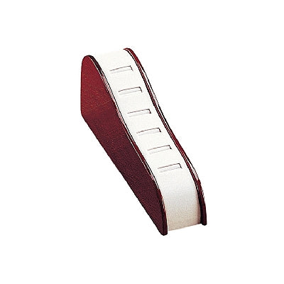 Leatherette & Wooden 6 Ring Slots Stand