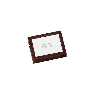 Leatherette & Wooden Single Ring Display