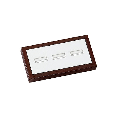 Leatherette & Wooden 3 Rings Pad Display