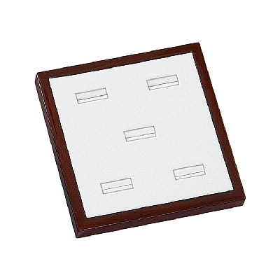 Leatherette & Wooden 5 Rings Pad